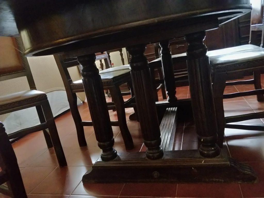 Sala completa madeira e mármore