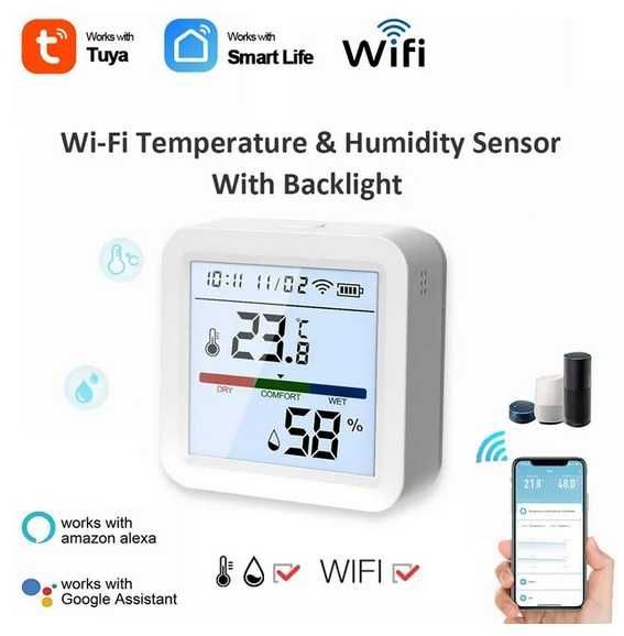 Termometr Higrometr czujnik WIFI Tuya SmartLife