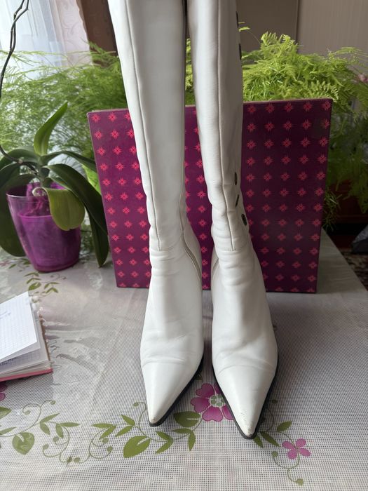 Сапоги білі зимові чоботи