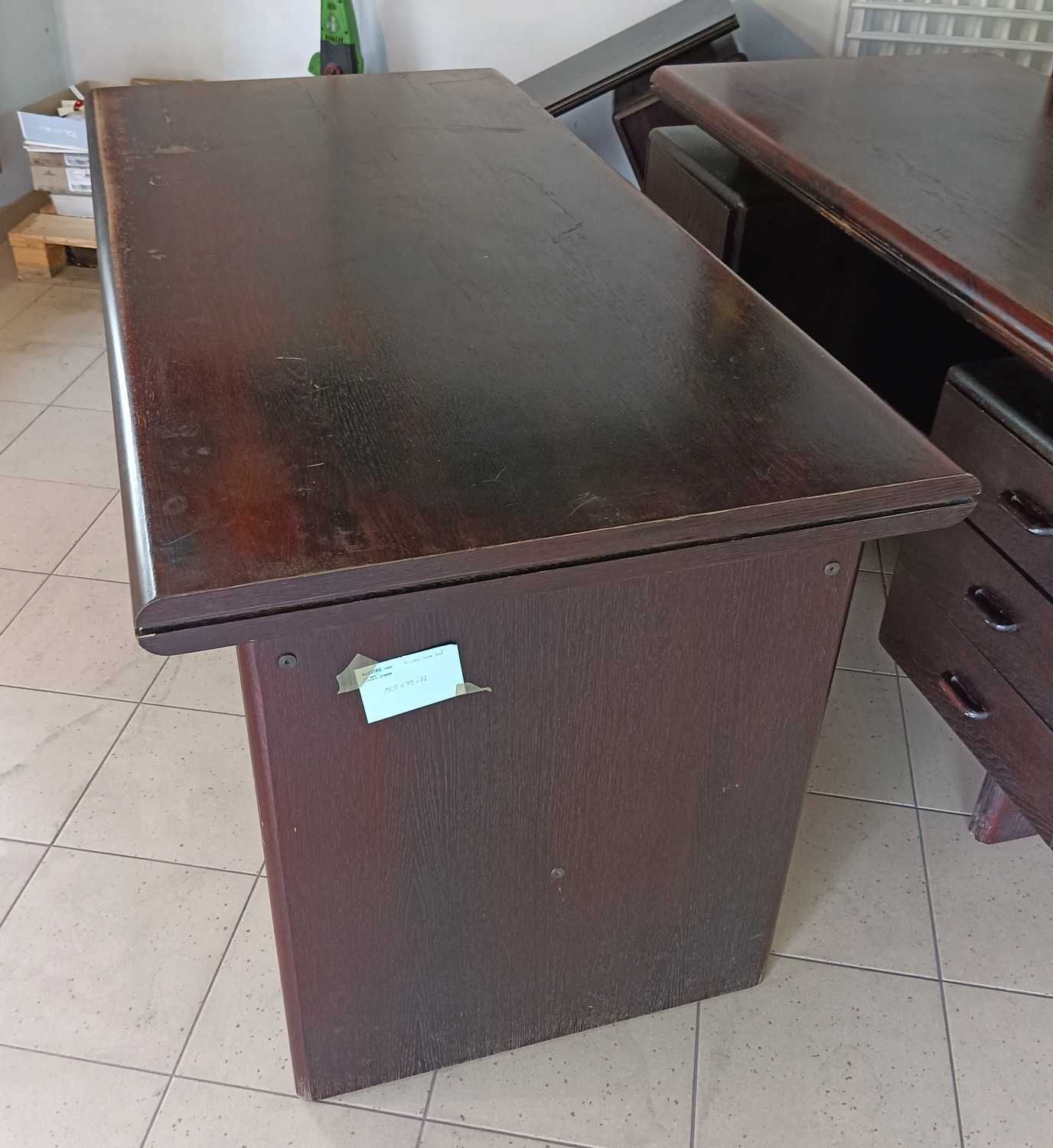 Duże solidne biurko drewniane 150x75x77cm