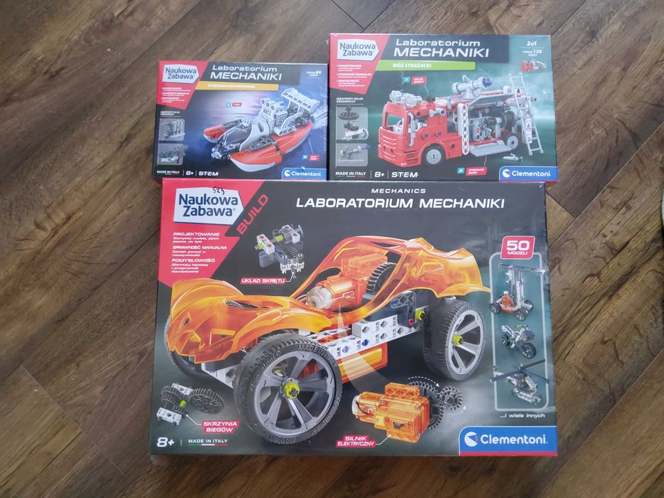 Laboratorium Mechaniki Clementoni - zestawy konstrukcyjne