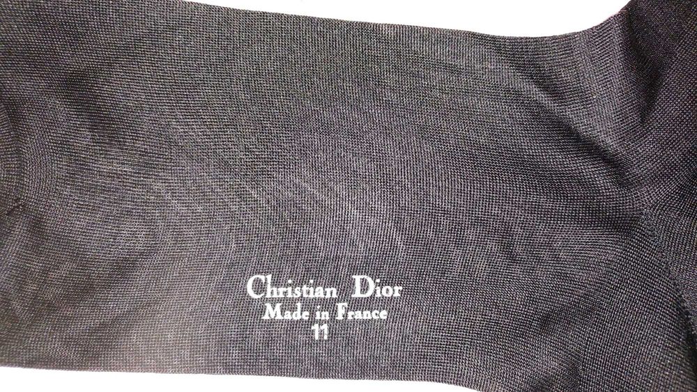 Christian Dior Шелковые гольфы Made in France плоский шов носки