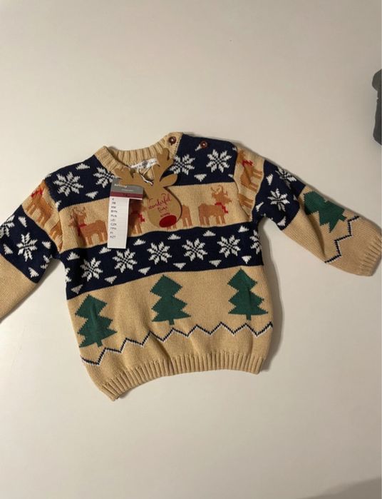 Swietczny swter nowy z metka sinsay 74