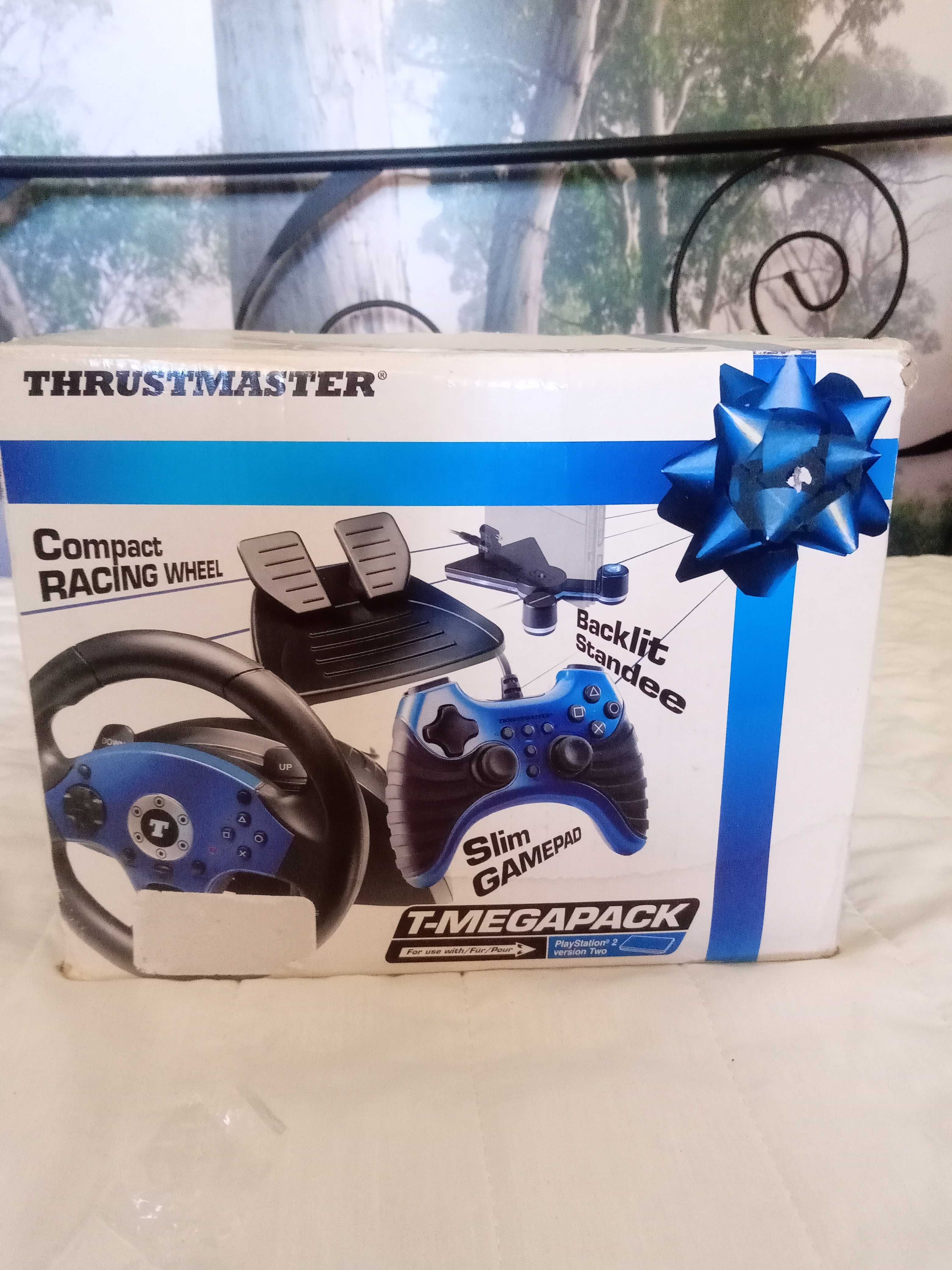 Volante, Pedais e Comando Thrustmaster Ps2 T- Megapack NOVO