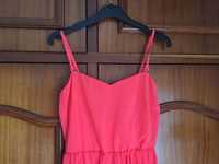 Vestido comprido cor de rosa