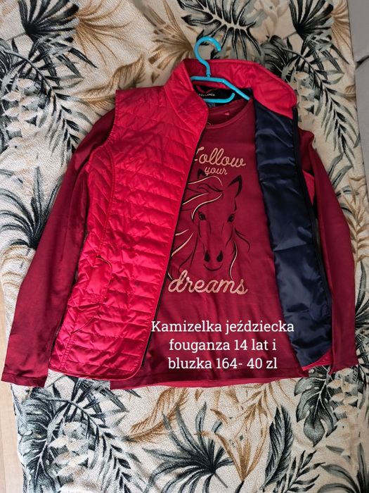 Kamizelka jeździecka fouganza i bluzka