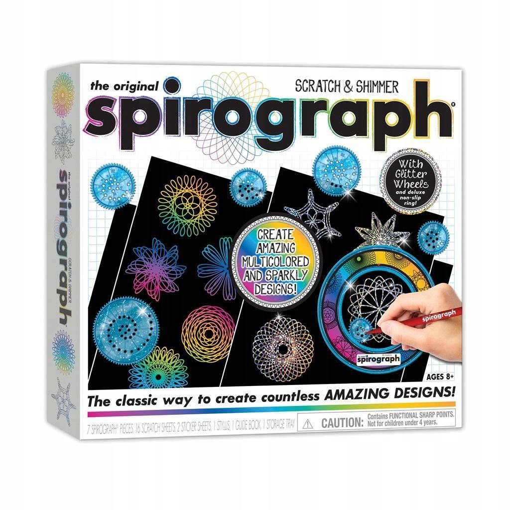 Spirograph Zestaw Do Zdrapywania, Playmonster