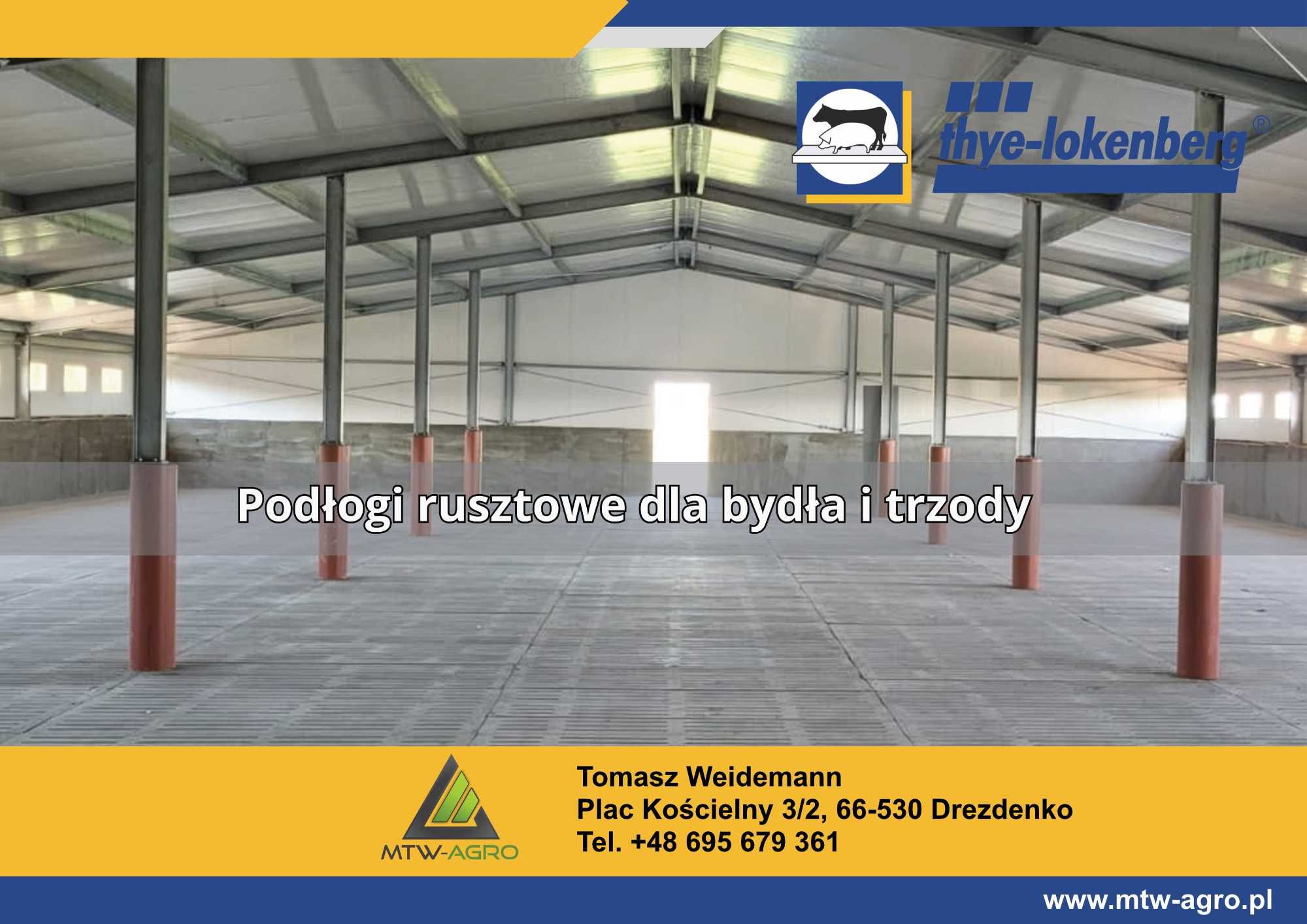 Ruszta betonowe dla bydła i trzody