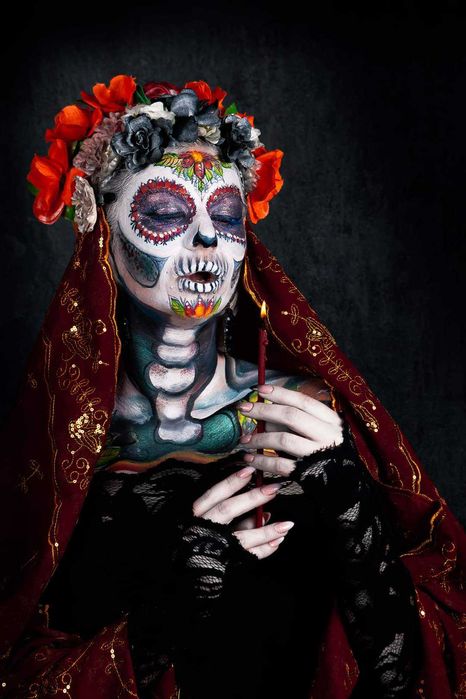 Makijaż na Halloween ,faceart for Halloween ,body art