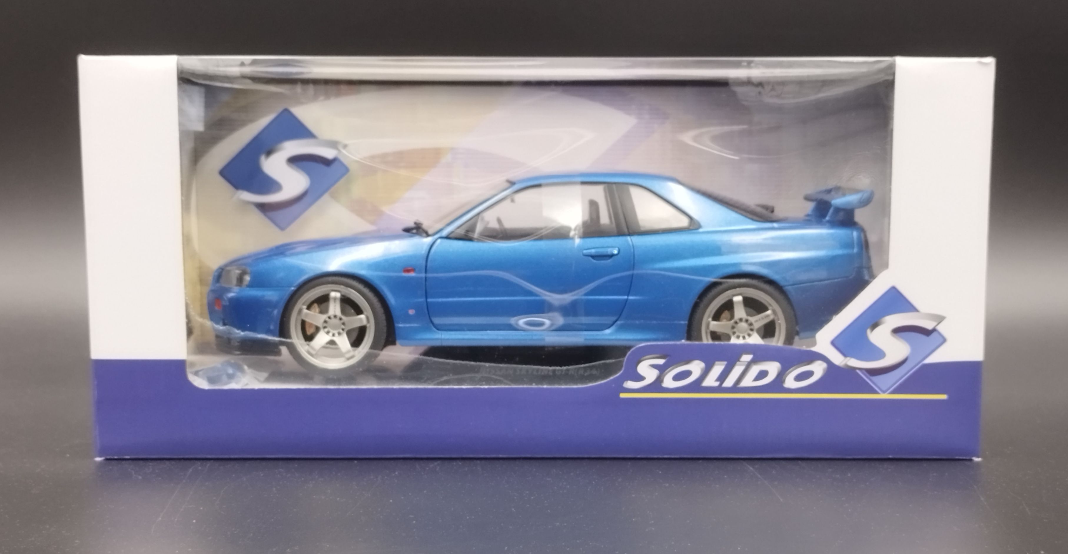 1:18 Solido 1999 Nissan S kyline (R34) GT-R  Model Nowy