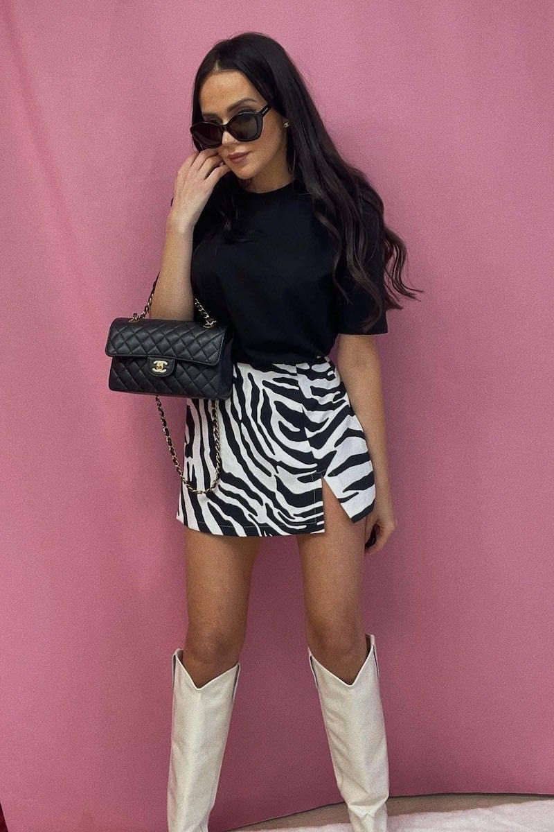 Spódniczko-spodenki damskie zebra - M