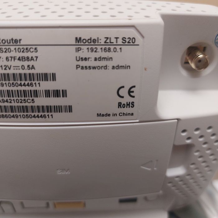 4G WiFi роутер (маршрутизатор) ZLT S20