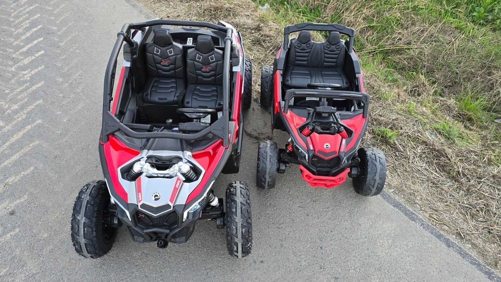 Duże autko CAN-AM Ca001 MAVERICK pompowane koła 800W 24V dla dzieci