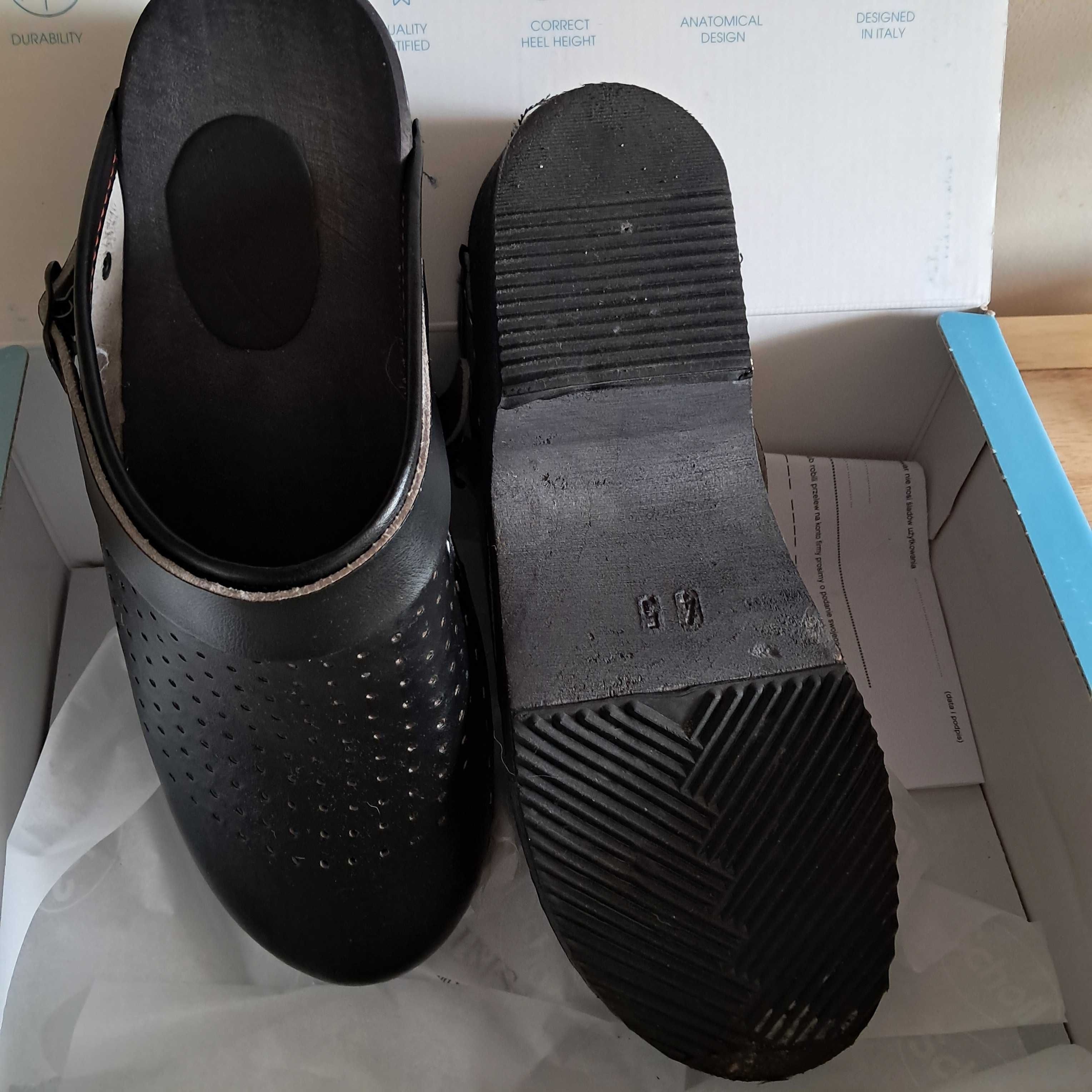 Chodaki, drewniaki roz. 45 28,5cm,nowe