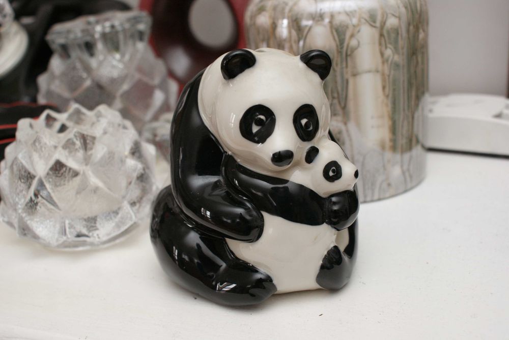 Wade England skarbonka Miś Panda Pandy 11cm porcelana