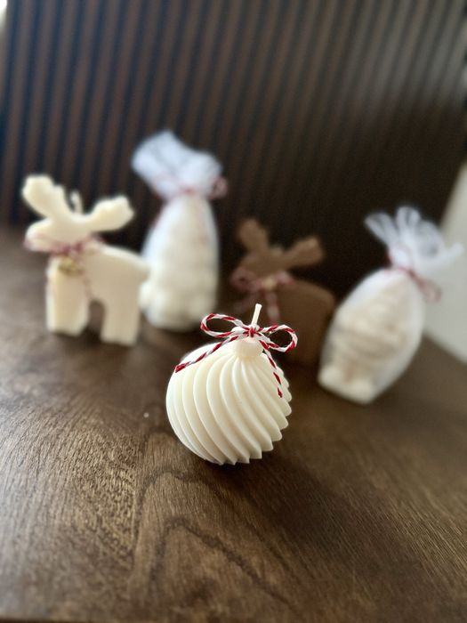 Świąteczne świece sojowe/ prezent