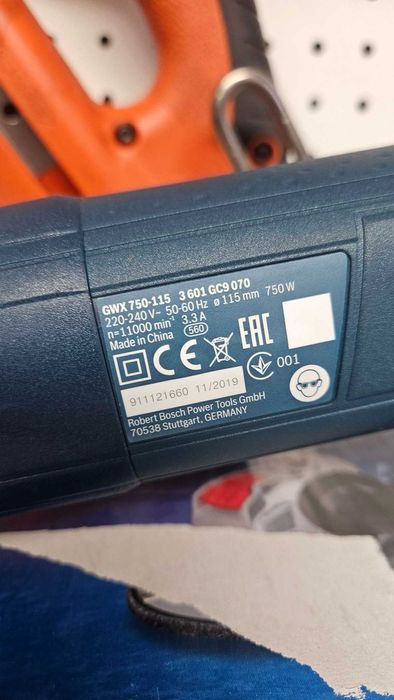 Szlifierka kątowa X-Lock Bosch GWX 750-115 Moc 750W