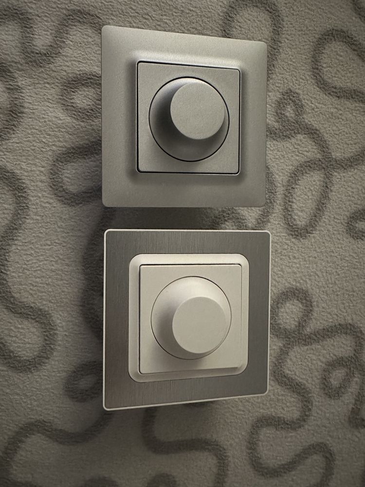 2x Variador / Regulador de luz LEXMAN LUXIA Cinza / Branco