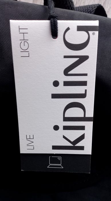 Kipling czarny plecak mały