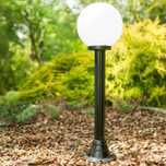 Lampa ogrodowa kula  wys 115 cm biała , podpalana , pzeźroczysta