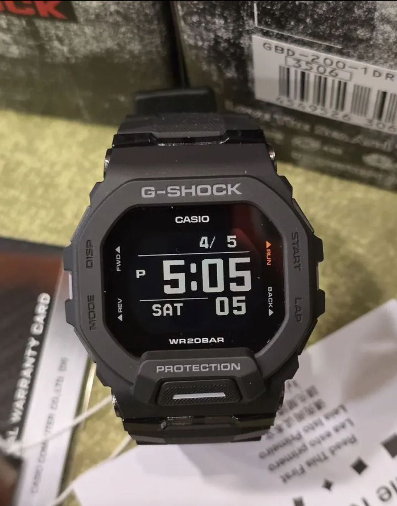 Часы мужские наручные Casio G-Shock GBD-200