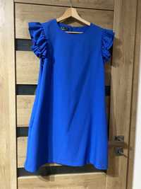 Sukienka niebieska koktajlowa rozmiar 36-38