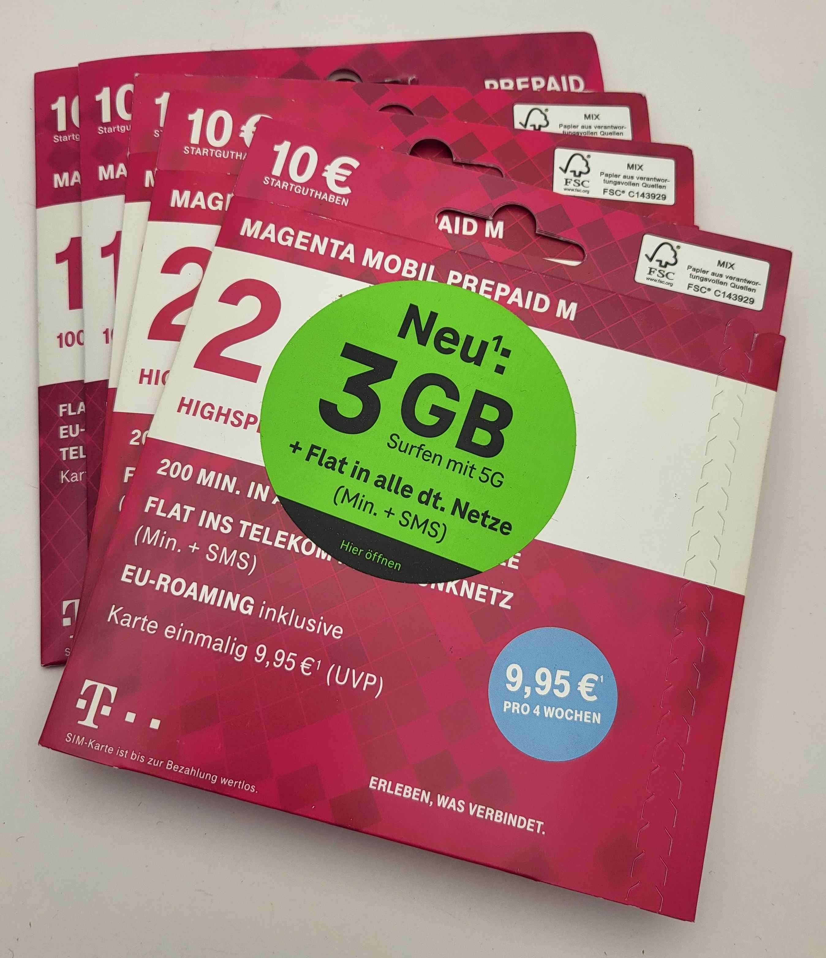 Karta SIM Niemiecka O2 nowa - nieaktywna -  10€  HURT-Detal