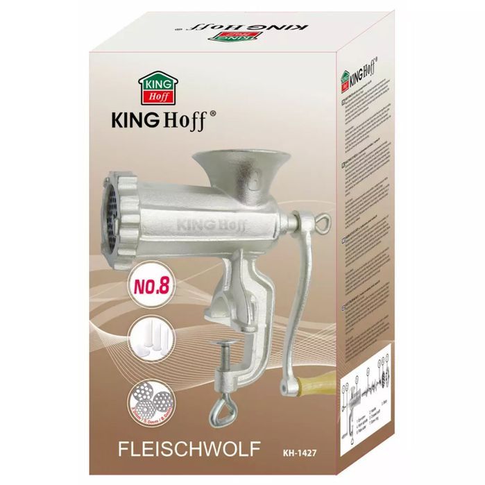 Żeliwna Maszynka #8 Do Mielenia Mięsa Kinghoff Kh-1427