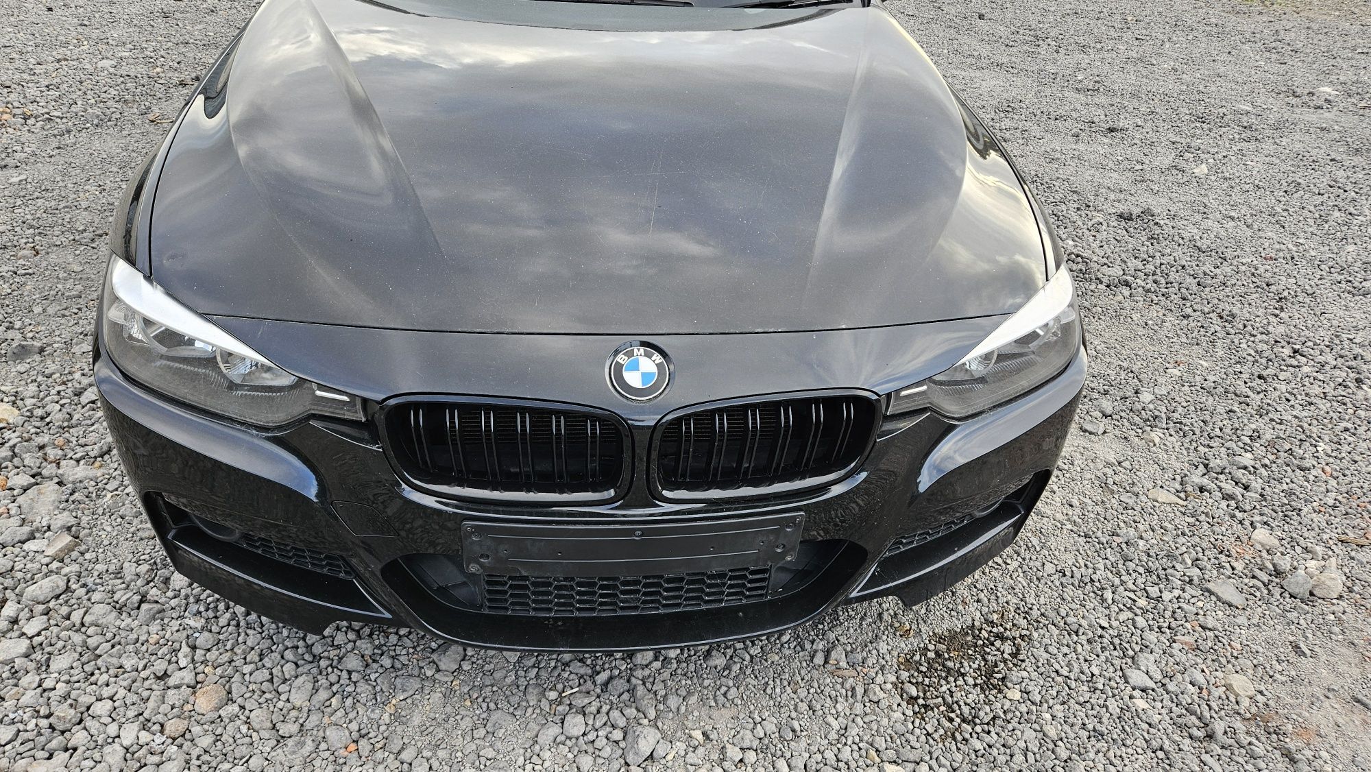 Bmw f30 f31 M Pakiet Kompletny Przód Black-sapphire 475 Maska Zderzak