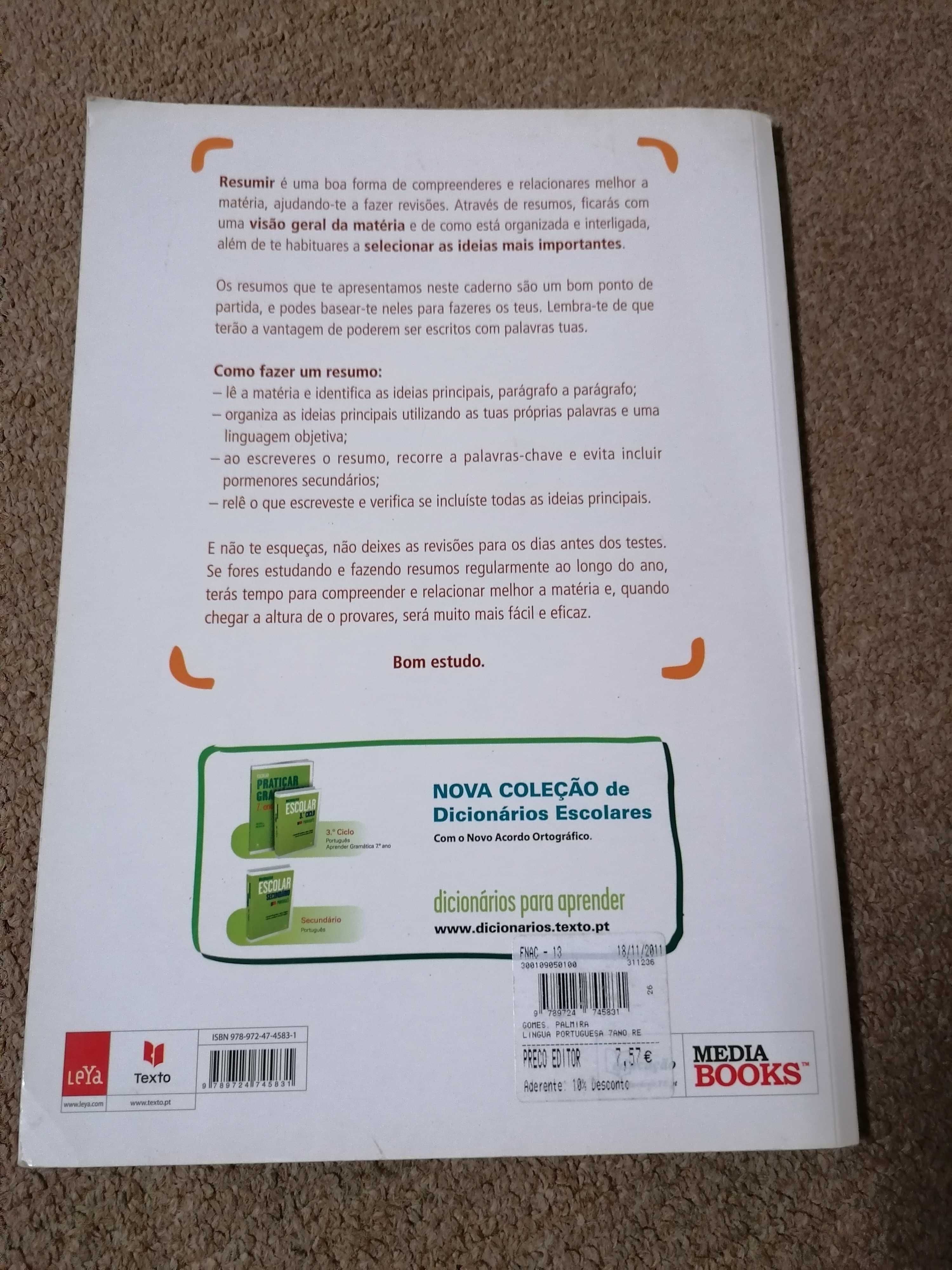 Material de apoio ao estudo - Língua Portuguesa - 7º, 8º e 9º anos