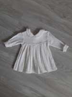 Biała sukieneczka 68/74 idealna na chrzest
