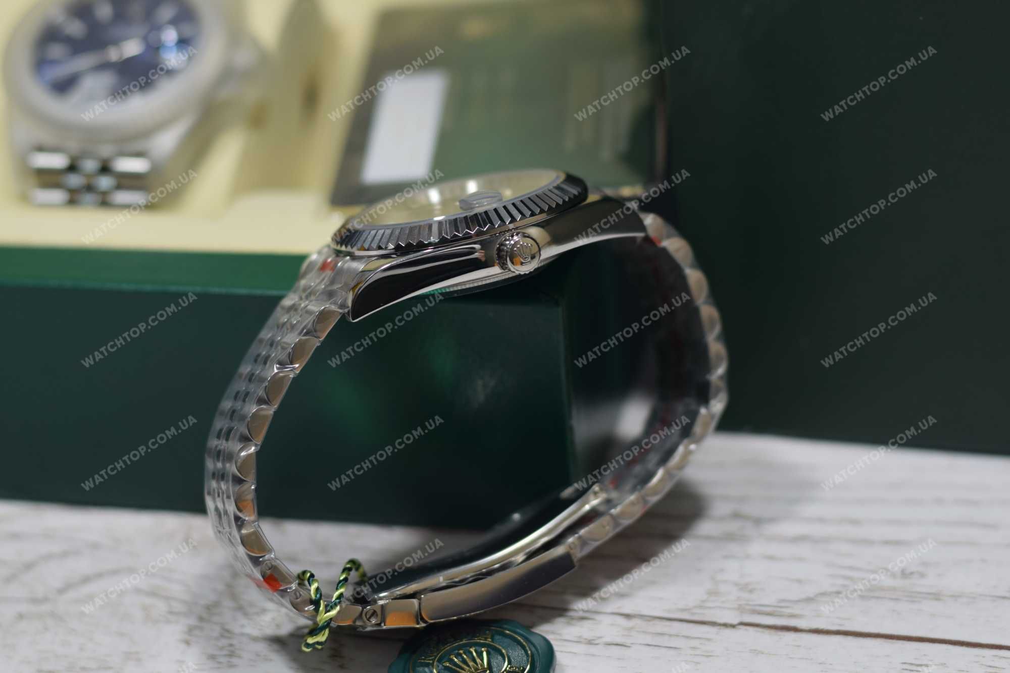 Часы Rolex Datejust 41 mm Silver-Black Ролекс