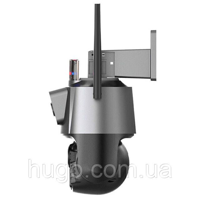Вулична охоронна WIFI камера відеоспостереження Dual Lens 8MP