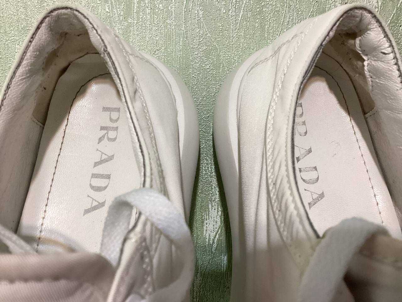 Кроссовки Prada Double Wheel Re-Nylon gabardine sneakers размер 41