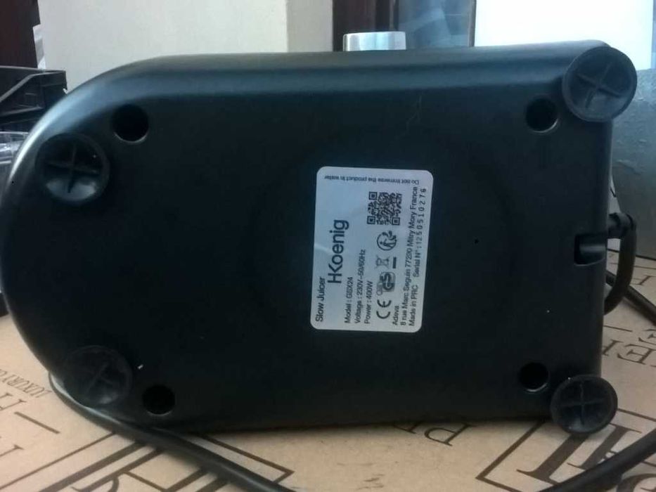 NOWA Wyciskarka wolnoobrotowa Sok/Sorbet/Przecier H.KOENIG GSX24 400W