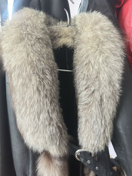 Натуральна дубляночка чорна з чорнобуркою, розмір М