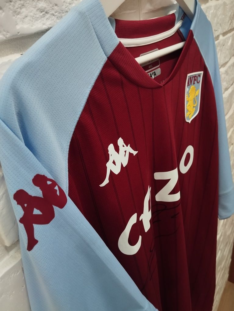 Koszulka Aston Villa z autografem Matty Cash'a! Oryginalna koszulka