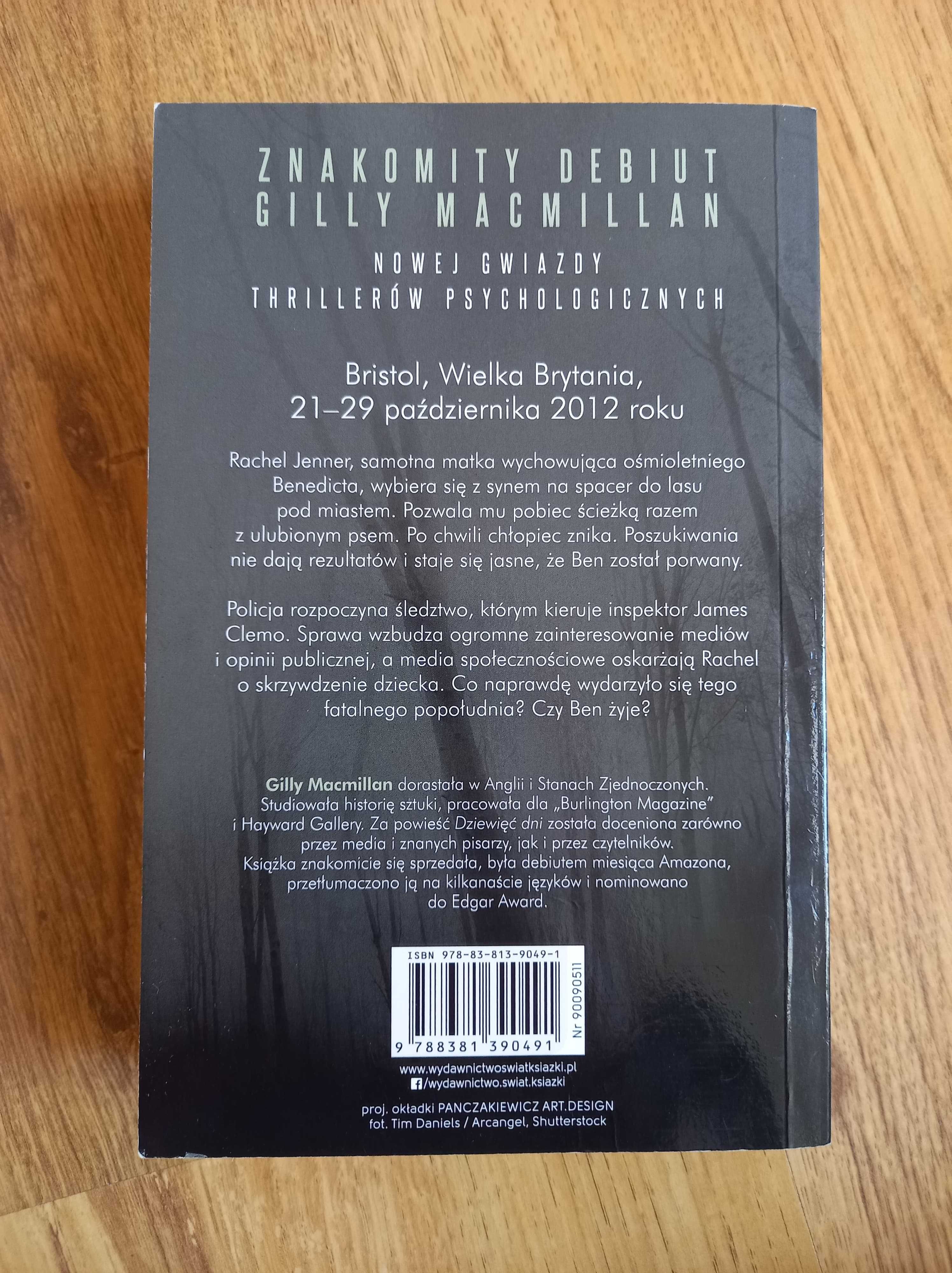 Książka Gilly Macmillan ,,Dziewięć dni"