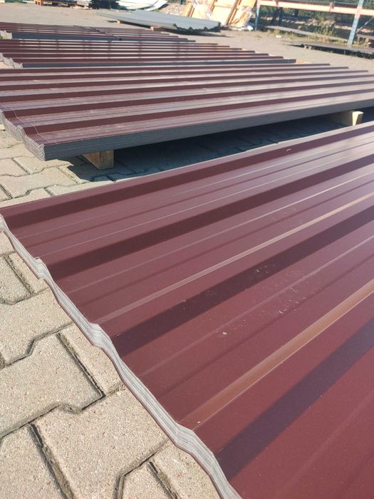 Blacha trapez T18 kolor brąz RAL8017 /2-gi wiaty/garaże/gospodarcze
