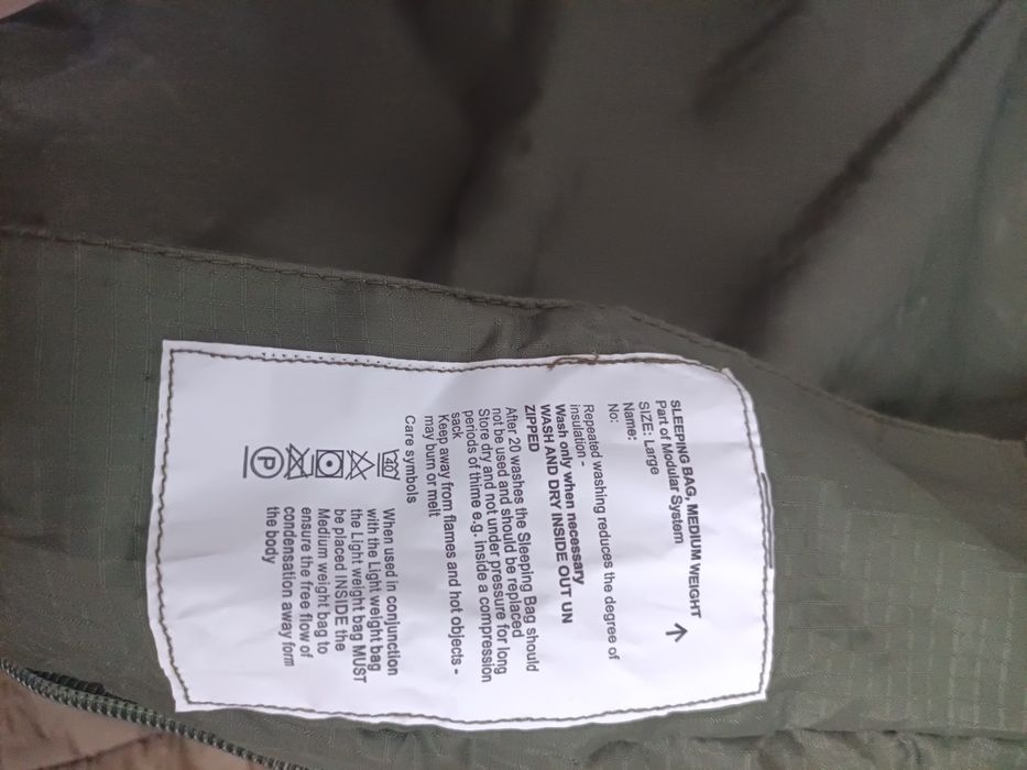 Спальний модульний  мішок Армії Британії, з простирадлом