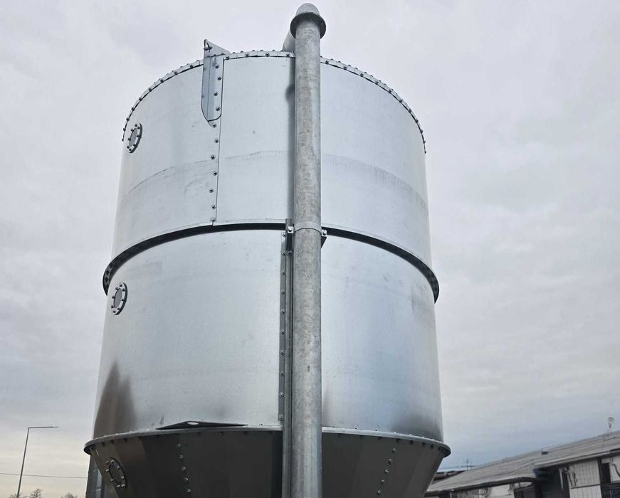 Silos zbiornik paszowy 37,00 m³ lejowy dowóz gotowy cały 24 Tony