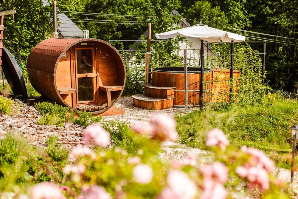 Domek drewnoany góry  stołowe sauna jakuzzy szczeliniec, błędne skały