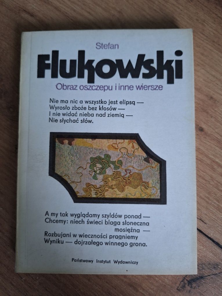 Obraz oszczepu i inne wiersze Stefan Flukowski wyd. I