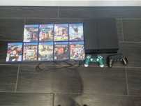 PS4+kable+2 pady+ 9 gier