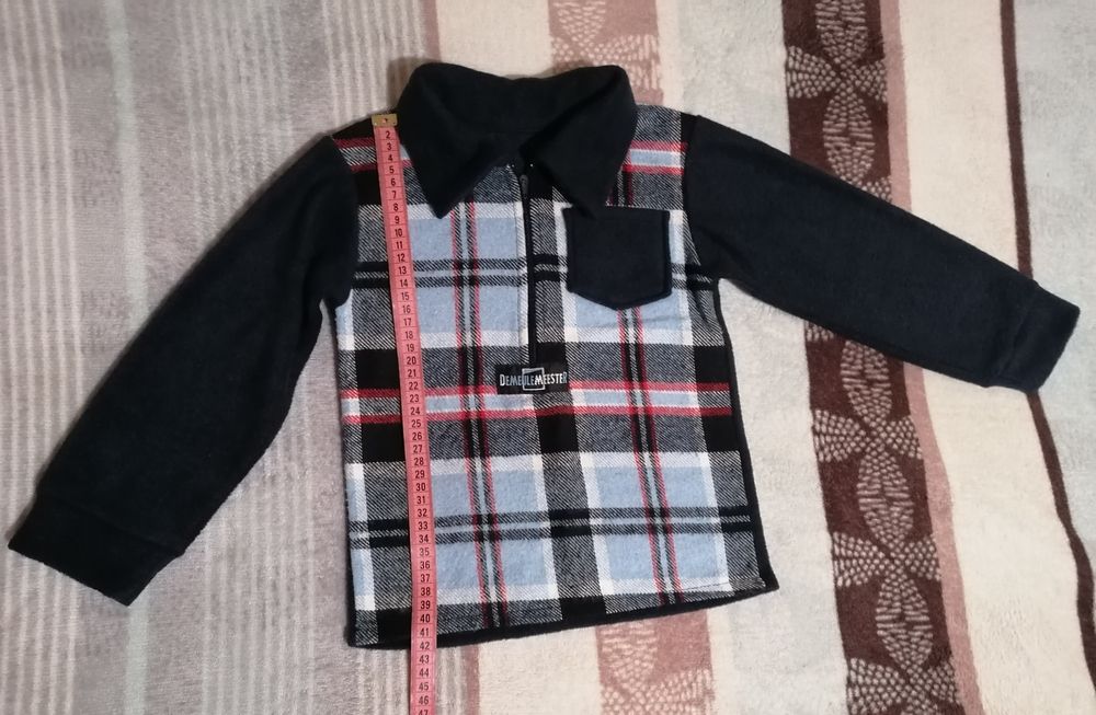 Рубашка флисовая для мальчика 4-5 лет