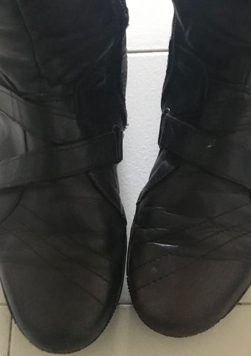 Botas castanhas 36 em pele