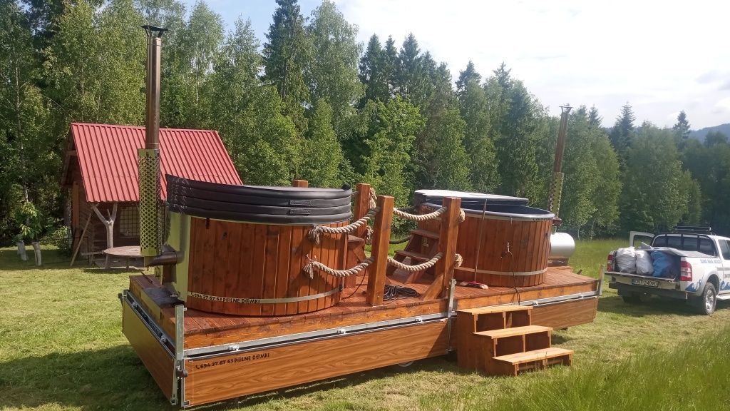 Wynajmę Mobilne spa jacuzzi sauna balia bania 2x na 16 osób impreza !