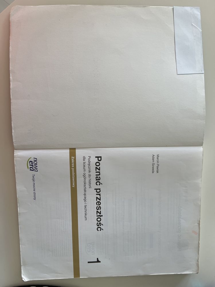 podręcznik do historii dla liceum i technikum kl.1 , zakres podstawowy