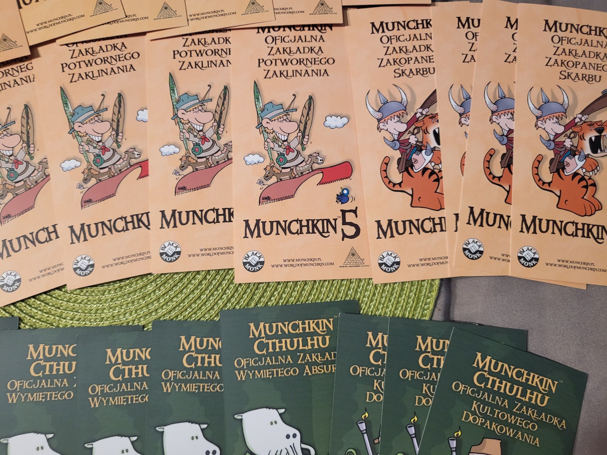 61 nowych zakładek Munchkin. Okazja