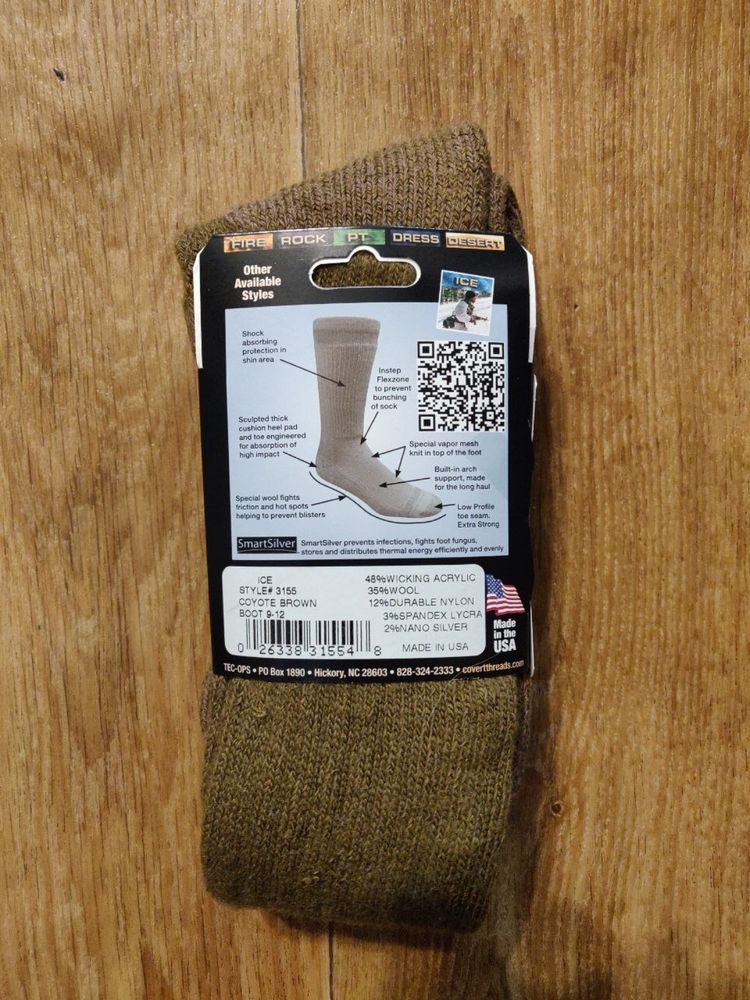 Шкарпетки зимові Covert Threads Ice Extreme Sock